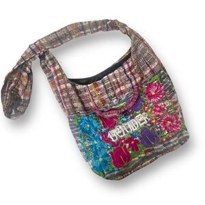 Guatamalan Cotton Embroidered Hobo Bag‎